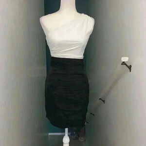 Express one shoulder ruched dress size 2